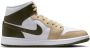 Jordan 1 Mid Dames Schoenen Wit Maat: 36.5 Polyester Foot Locker - Thumbnail 2