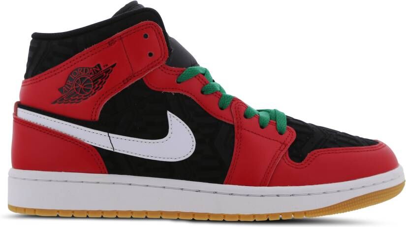 Jordan Air 1 Mid Se Black Fire Red-White-Malachite - Foto 3
