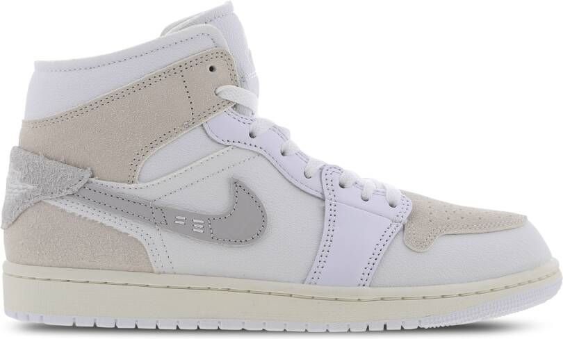 Jordan Air 1 Mid Se Craft White Lt Orewood Brn-Tech Grey-Sail