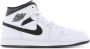 Jordan 1 Mid Heren Schoenen Wit Maat: 40.5 Leer Synthetisch Foot Locker - Thumbnail 2
