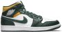 Jordan 1 Mid Heren Schoenen Green Leer Synthetisch - Thumbnail 2