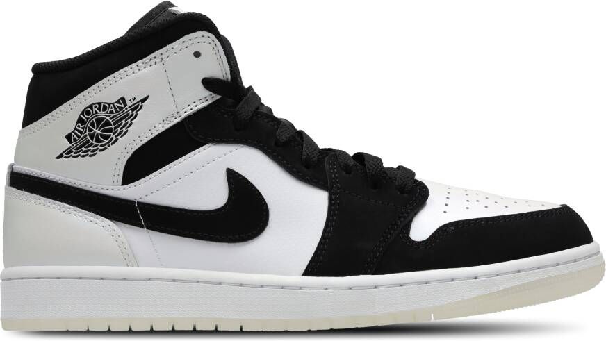 Jordan 1 Mid Heren Schoenen Wit Maat: 41 Leer Foot Locker