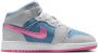 Jordan 1 Mid Unisex Schoenen Blauw Maat: 35.5 Leer Foot Locker - Thumbnail 2