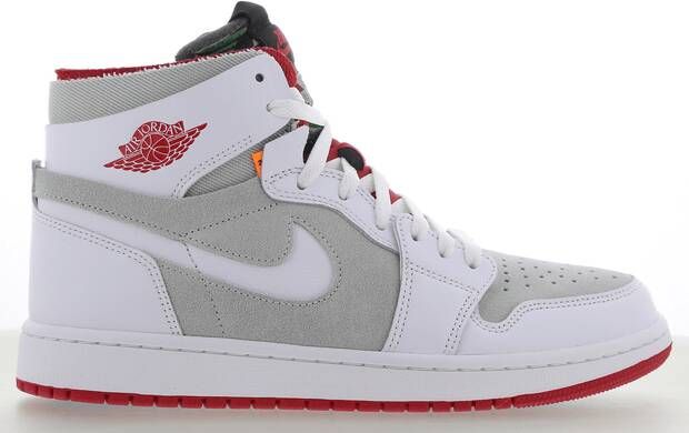 Jordan Air 1 Zoom Air Cmft White True Red Light Silver Dark Concord Schoenmaat 45 1 2 Sneakers CT0978 100 - Foto 2