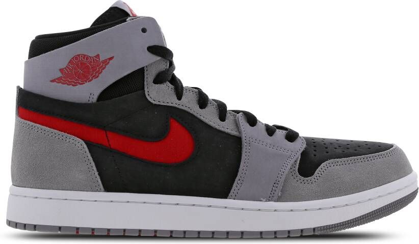 Jordan Air 1 Zoom Air Comfort 2 Black Fire Red-Cement Grey-White