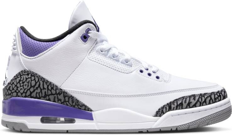 Jordan Air 3 Retro White Black Dark Iris Ce t Grey Schoenmaat 40 1 2 Sneakers CT8532 105 - Foto 2