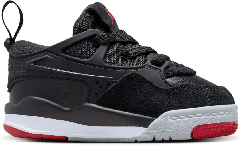 Jordan 4 Rm Sneakers Unisex Zwart Mesh Synthetisch
