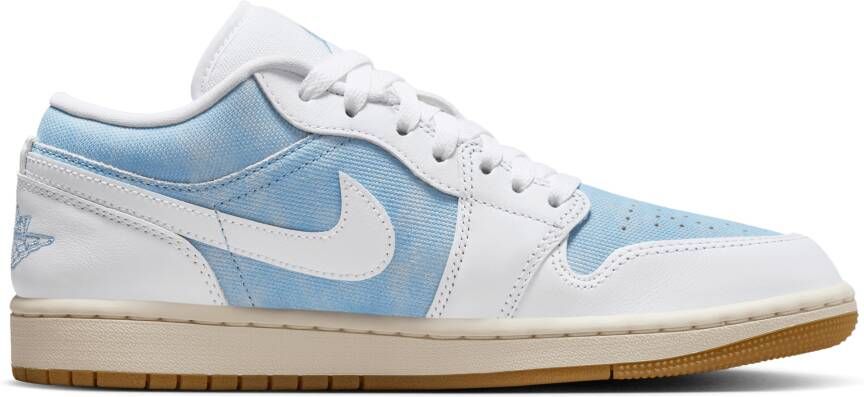 Jordan Aj1 Low Sneakers Dames Blauw Mesh Synthetisch