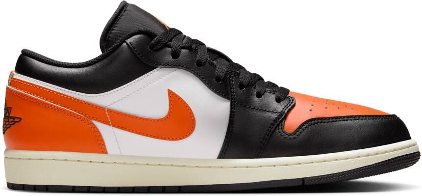 Jordan Aj1 Low Heren Schoenen Zwart Maat: 40 Leer Foot Locker