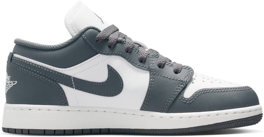 Jordan Aj1 Low Unisex Schoenen Grijs Maat: 35.5 Leer Foot Locker