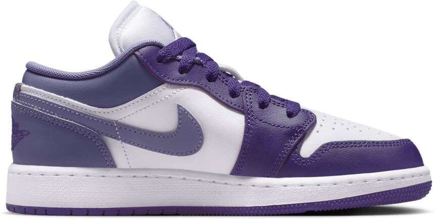 Jordan Aj1 Low Unisex Schoenen Paars Maat: 35.5 Mesh Synthetisch Foot Locker