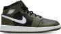 Jordan Aj1 Mid Unisex Schoenen Zwart Maat: 38.5 Leer Foot Locker - Thumbnail 2