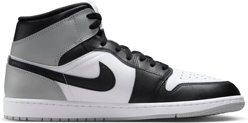 Jordan Aj1 Mid Heren Schoenen Wit Maat: 40 Leer Synthetisch Foot Locker