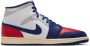 Jordan Aj1 Mid Sneakers Heren Wit Leer Synthetisch - Thumbnail 2