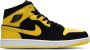 Jordan Aj1 Mid Heren Schoenen Zwart Maat: 40.5 Leer Synthetisch Foot Locker - Thumbnail 2