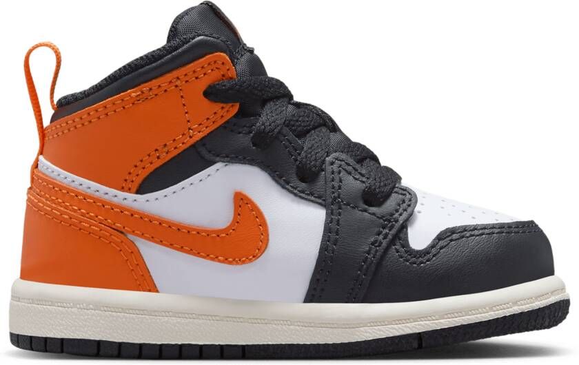 Jordan Aj1 Mid Unisex Schoenen Bruin Maat: 17 Leer Foot Locker