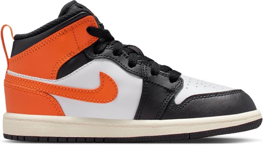 Jordan Aj1 Mid Unisex Schoenen Bruin Maat: 33.5 Leer Foot Locker