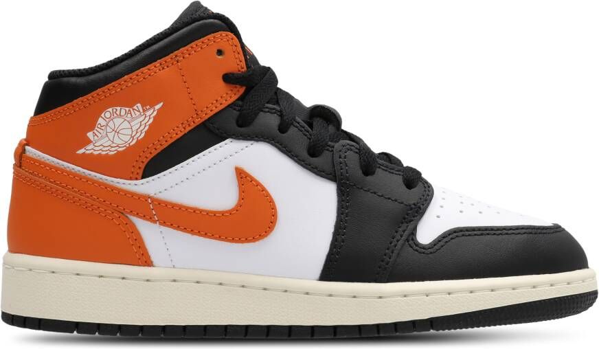 Jordan Aj1 Mid Unisex Schoenen Bruin Maat: 36 Leer Foot Locker