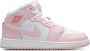 Jordan Aj1 Mid Unisex Schoenen Roze Maat: 38.5 Leer Foot Locker - Thumbnail 2