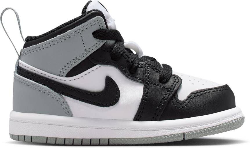 Jordan Aj1 Mid Unisex Schoenen Wit Maat: 18.5 Leer Foot Locker