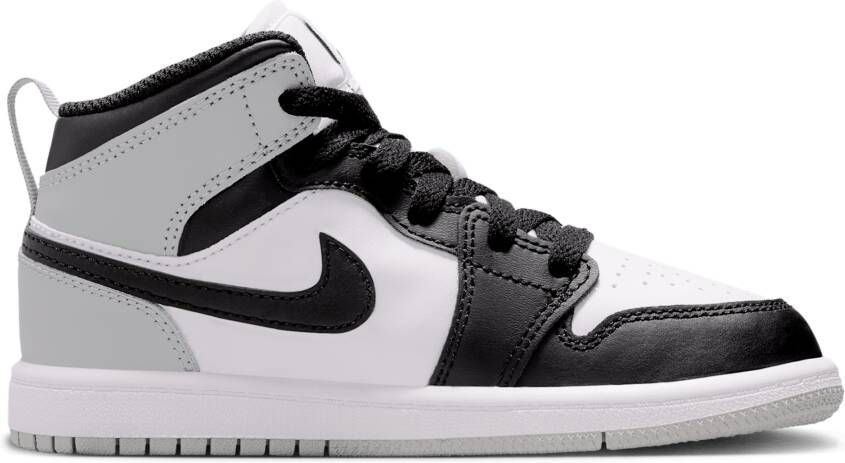 Jordan Aj1 Mid Unisex Schoenen Wit Maat: 32 Leer Foot Locker