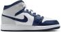Jordan Aj1 Mid Unisex Schoenen Wit Maat: 35.5 Leer Foot Locker - Thumbnail 2