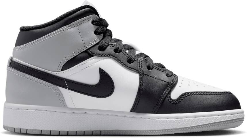 Jordan Aj1 Mid Unisex Schoenen Wit Maat: 35.5 Leer Foot Locker