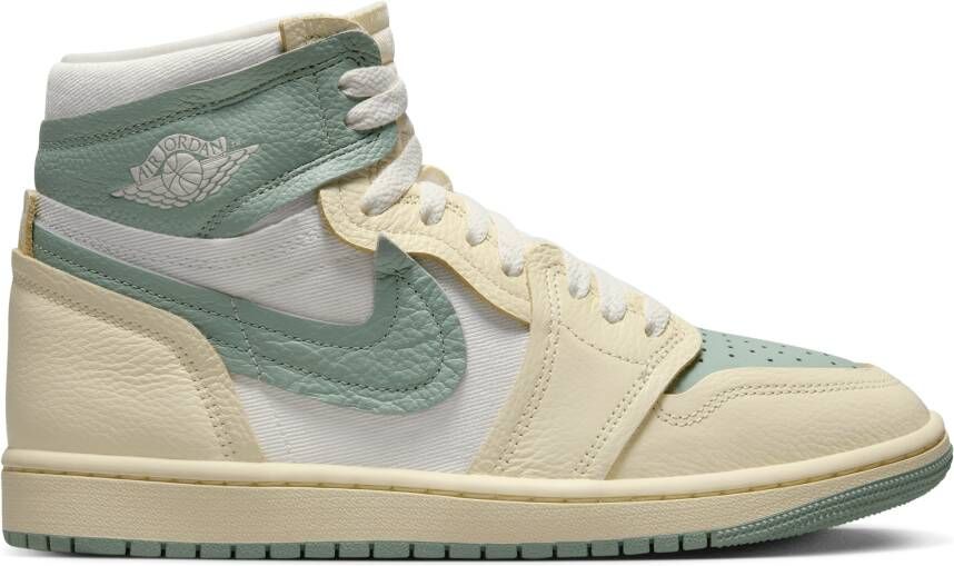 Jordan Aj1 Mm High Dames Schoenen Beige Maat: 36.5 Leer Foot Locker