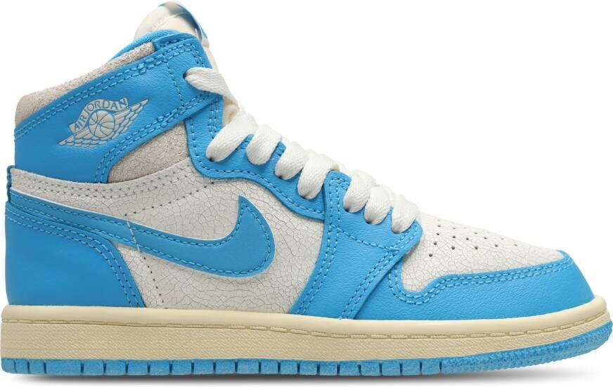 Jordan Aj1 Retro Hi Og Unisex Schoenen Blauw Maat: 33.5 Leer Foot Locker