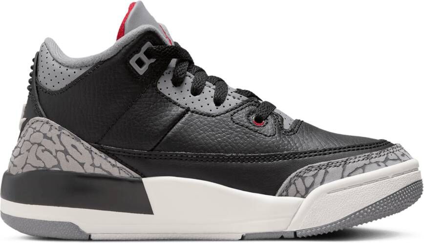 Jordan Aj3 Retro Unisex Schoenen Zwart Maat: 35 Leer Foot Locker