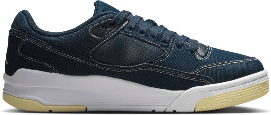 Jordan Flight Sneakers Dames Zwart Leer