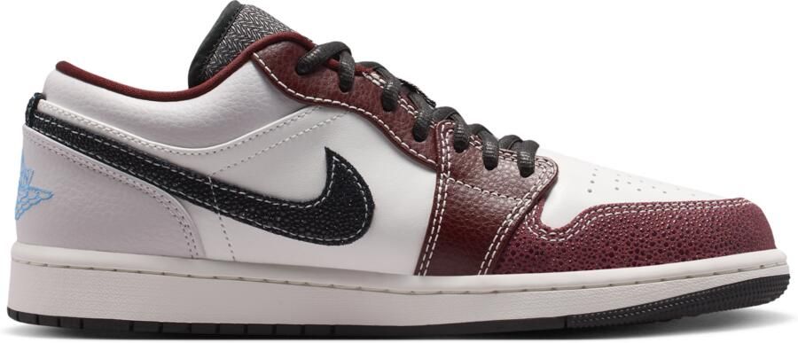 Jordan 1 Low Sneakers Heren Wit Leer