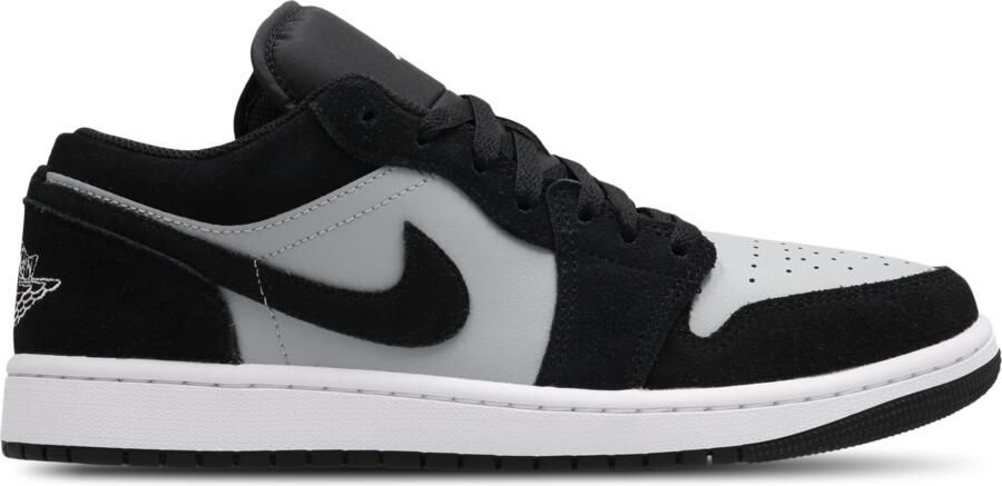 Jordan 1 Low Sneakers Heren Zwart Leer