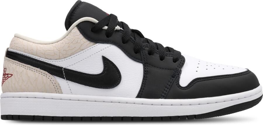 Jordan 1 Low Sneakers Heren Zwart Leer