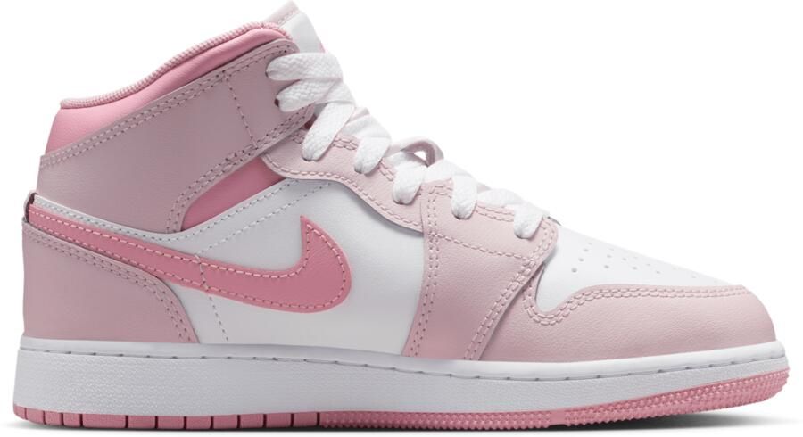 Jordan 1 Mid Kindersneakers Roze Textil
