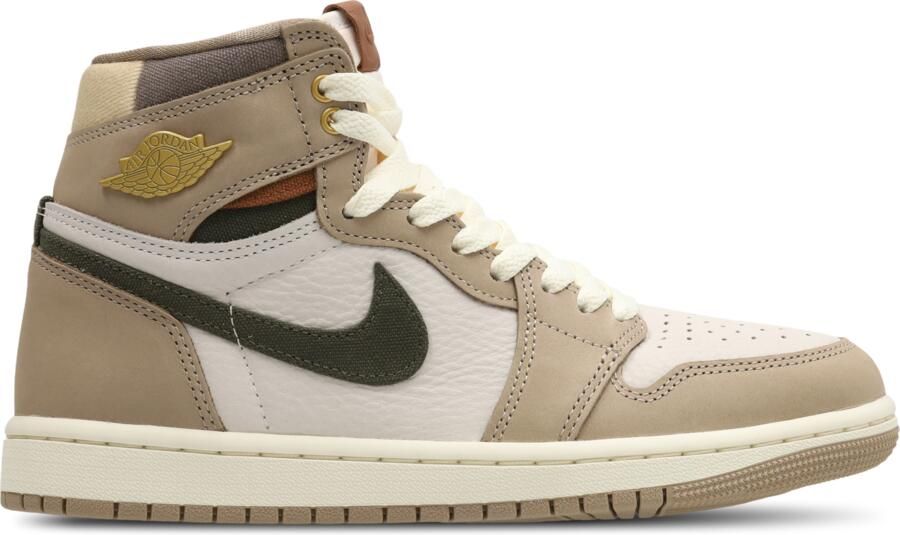 Jordan 1 Retro Sneakers Dames Bruin Leer