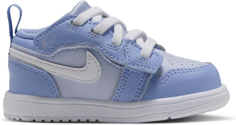 Jordan AJ1 Low Babyschoenen Blauw Mesh Synthetisch