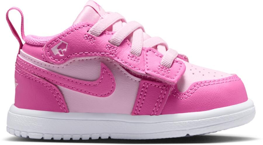 Jordan AJ1 Low Babyschoenen Roze Leer