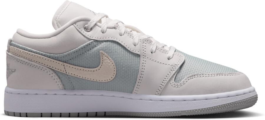 Jordan AJ1 Low Kindersneakers Wit Mesh Synthetisch