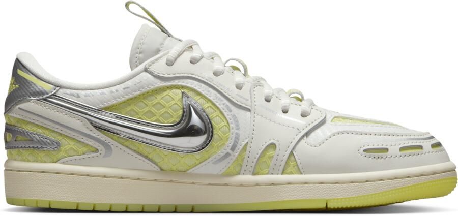 Jordan AJ1 Low Sneakers Dames Wit Mesh Synthetisch - Foto 4