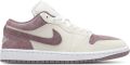 Jordan AJ1 Low Sneakers Dames Paars Leer - Paars