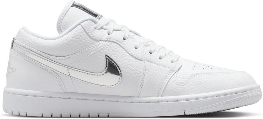 Jordan AJ1 Low Sneakers Dames Wit Leer