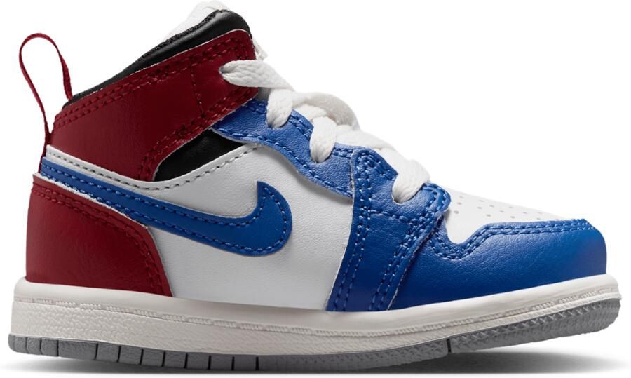 Jordan Aj1 Mid Babyschoenen Blauw Mesh Synthetisch