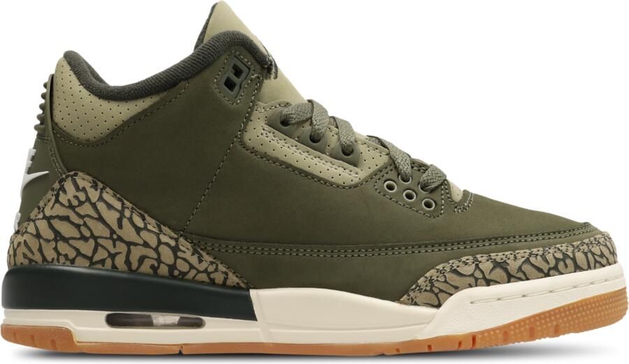 Jordan Air 3 Retro 'Medium Olive' kinderschoenen Groen