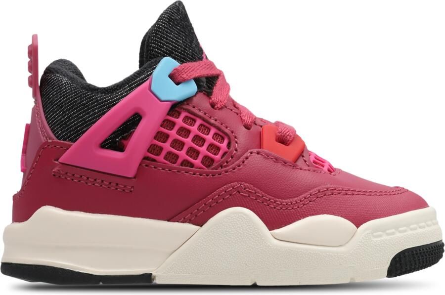 Jordan Retro 4 Babyschoenen Paars Leer