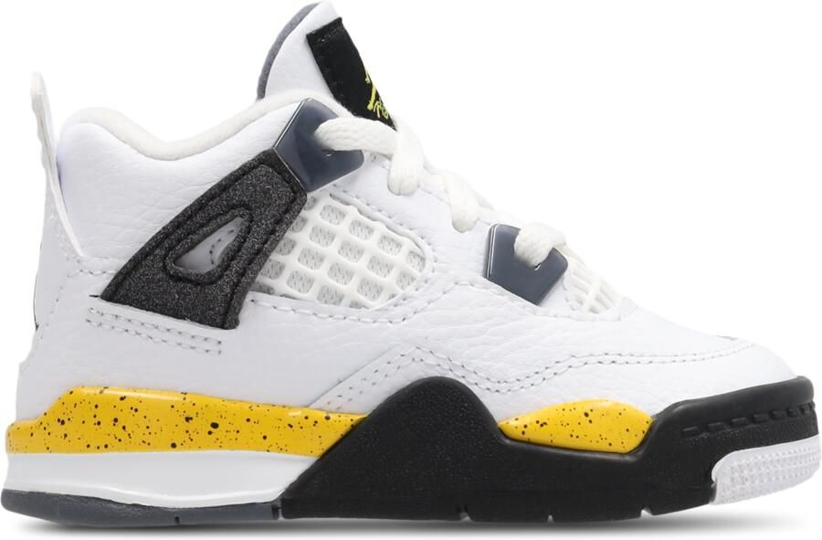 Jordan Retro 4 Babyschoenen Wit Leer