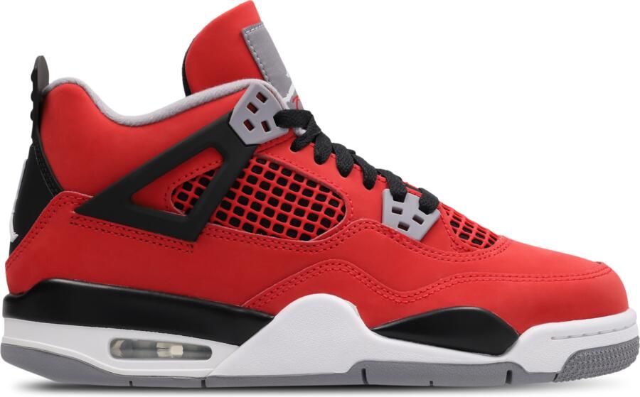 Jordan Retro 4 Kindersneakers Rood Leer