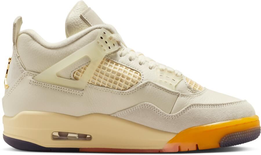 Jordan Retro 4 Sneakers Dames Beige Leer
