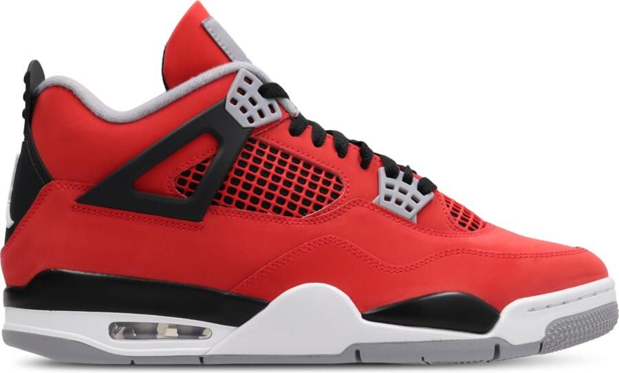 Jordan Retro 4 Sneakers Heren Rood Leer
