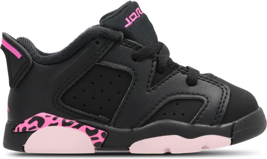 Jordan Retro 6 Babyschoenen Zwart Leer